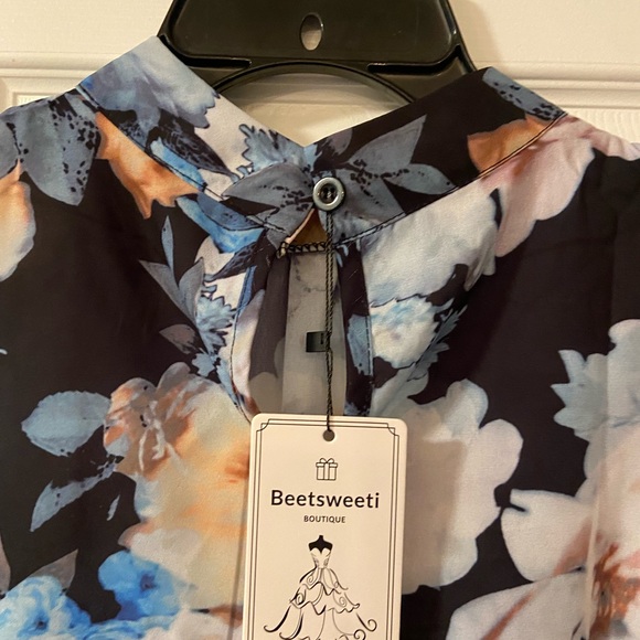 Floral puff sleeve shirt - Picture 3 of 3